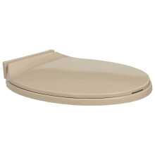 Berkfield Soft-Close Toilet Seat Beige Oval