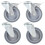 Berkfield Bolt Hole Swivel Casters 4 pcs 100 mm 1