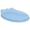 Berkfield Soft-Close Toilet Seat Quick Release Blue Oval 1