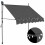 Berkfield Manual Retractable Awning with LED 100 cm Anthracite 1