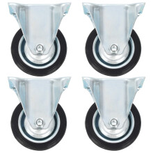 Berkfield Fixed Casters 4 pcs 75 mm