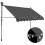 Berkfield Manual Retractable Awning with LED 300 cm Anthracite 1