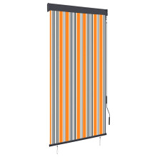 Berkfield Outdoor Roller Blind 80x250 cm Yellow and Blue