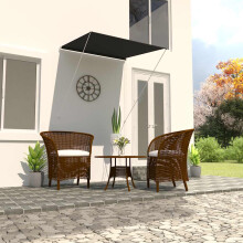 Berkfield Retractable Awning 100x150 cm Anthracite