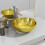 Berkfield Wash Basin 28x10 cm Ceramic Gold 1