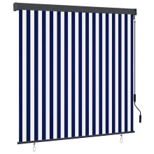 Berkfield Outdoor Roller Blind 160x250 cm Blue and White