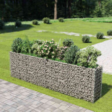 Berkfield Gabion Raised Bed Galvanised Steel 360x50x100 cm