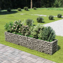 Berkfield Gabion Raised Bed Galvanised Steel 270x50x50 cm