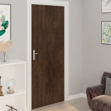 Berkfield Self-adhesive Door Films 2 pcs Dark Oak 210x90 cm PVC
