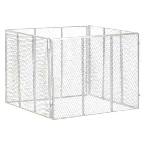 Berkfield Garden Composter 100x100x77 cm Galvanised Iron