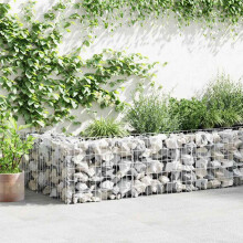 Berkfield Gabion Wall Galvanised Steel 450x30x50 cm