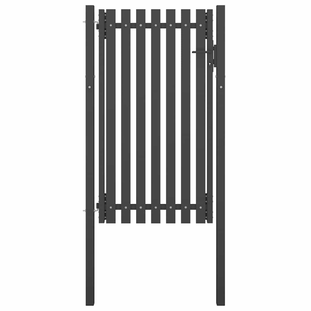 Berkfield Garden Fence Gate Steel 1X2.25 M Anthracite 7396711991632
