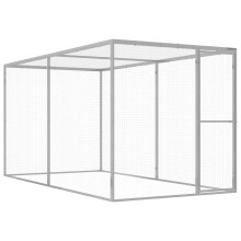 Berkfield Cat Cage 3x1.5x1.5 m Galvanised Steel