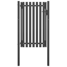Berkfield Garden Fence Gate Steel 100x150 cm Anthracite