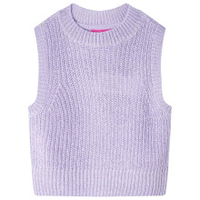 Kids' Sweater Vest Knitted Light Lilac 104