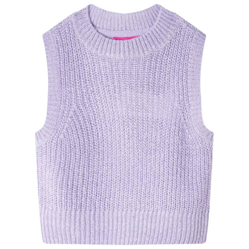 Kids' Sweater Vest Knitted Light Lilac 104