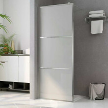 Berkfield Walk-in Shower Wall with Whole Frosted ESG Glass 90x195 cm