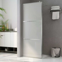Berkfield Walk-in Shower Wall with Whole Frosted ESG Glass 100x195 cm