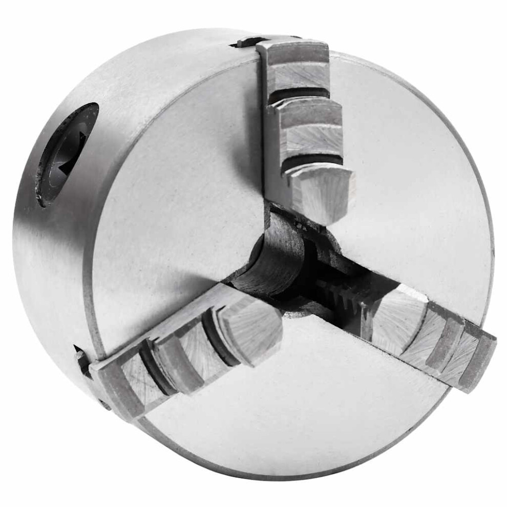 Berkfield 3 Jaw Self-Centering Lathe Chuck 80 Mm Steel 6951783344352