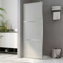 Berkfield Walk-in Shower Wall with Whole Frosted ESG Glass 140x195 cm