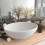 Berkfield Luxury Basin Oval-shaped Matt White 40x33 cm Ceramic 1