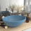Berkfield Luxury Basin Oval-shaped Matt Light Blue 40x33 cm Ceramic 1
