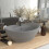 Berkfield Luxury Basin Overflow Oval Matt Light Grey 58.5x39 cm Ceramic 1