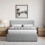 Vida Designs (Double, Light Grey Linen) Veronica Ottoman Bed Frame Bedroom Storage UKFR 2