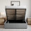 Vida Designs (Double, Light Grey Linen) Veronica Ottoman Bed Frame Bedroom Storage UKFR 7