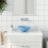 Berkfield Bathroom Sink Ceramic Light Blue Round 1