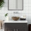 Berkfield Bathroom Sink Ceramic Matt Cream Round 1