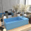 Berkfield Bathroom Sink with Overflow Ceramic Light Blue 1
