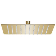 Berkfield Rain Shower Head Stainless Steel 20x20 cm Square Gold