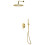 Berkfield Shower System Stainless Steel 201 Gold 1