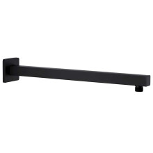Berkfield Shower Support Arm Square Stainless Steel 201 Black 40 cm