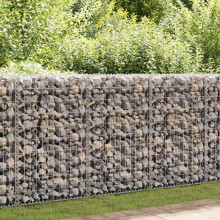 Berkfield Gabion Wall with Covers Galvanised Steel 300x30x100 cm