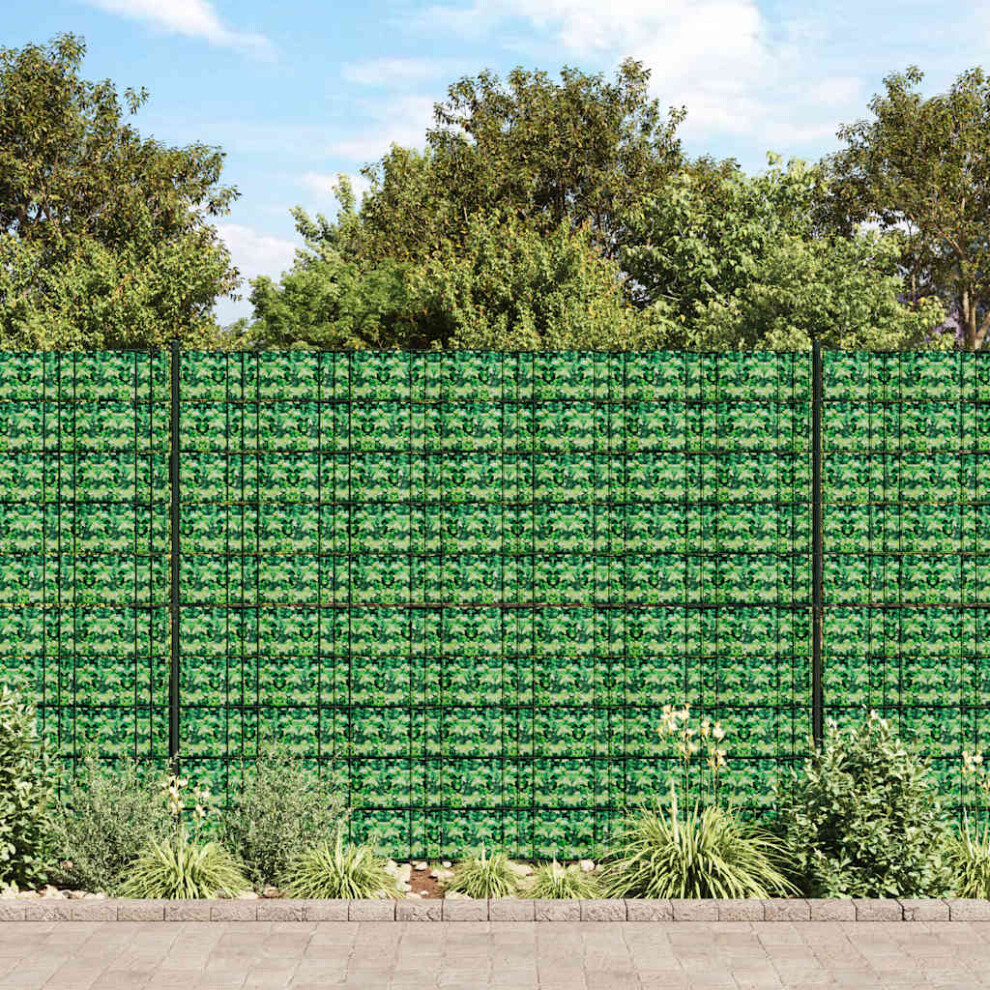 Berkfield Garden Privacy Screens 4 Pcs Pvc 35X0.19 M Green 9351063778230