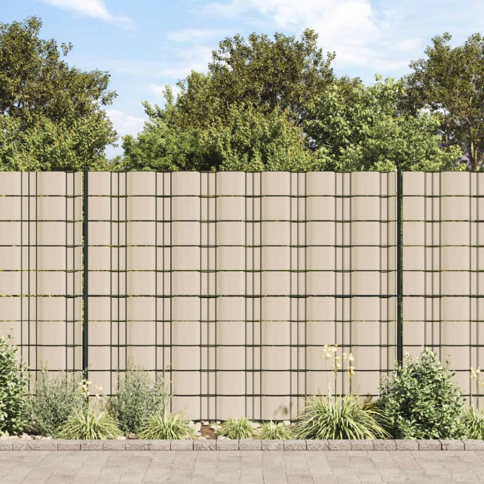 Berkfield Garden Privacy Screens 4 Pcs Pvc 35X0.19 M Cream 4945110661221