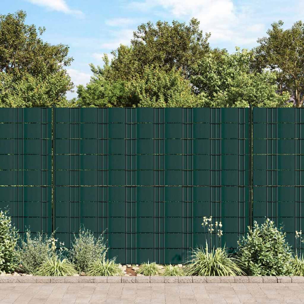 Berkfield Garden Privacy Screens 4 Pcs Pvc 35X0.19 M Matte Green 6421705476299