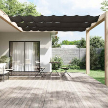 Berkfield Vertical Awning Anthracite 100x1200 cm Oxford Fabric