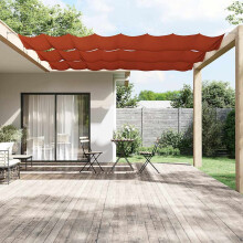 Berkfield Vertical Awning Terracotta 100x1200 cm Oxford Fabric