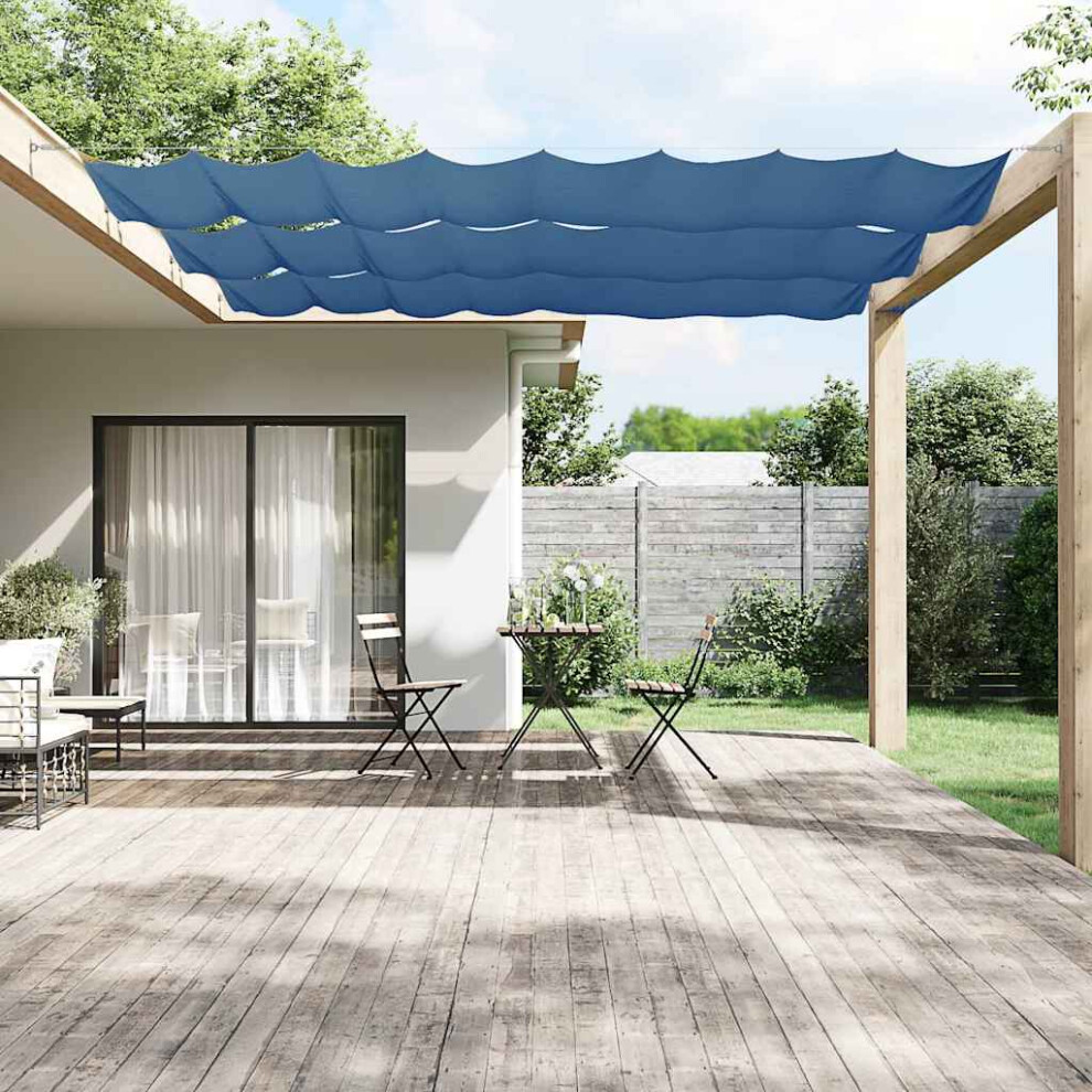 Berkfield Vertical Awning Blue 140x1200 cm Oxford Fabric-image-OPC-PTFRVRR-NEW