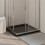 Berkfield Square ABS Shower Base Tray Black 80x80 cm 1
