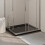 Berkfield Rectangular ABS Shower Base Tray Black 80x90 cm 1