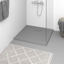 Berkfield Shower Base Tray SMC Grey 90x90 cm