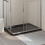 Berkfield Rectangular ABS Shower Base Tray Black 80x110 cm 1