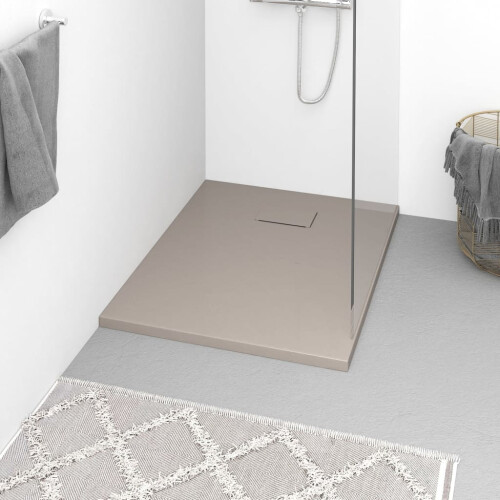 Berkfield Shower Base Tray SMC Brown 90x70 cm