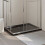 Berkfield Rectangular ABS Shower Base Tray Black 80x120 cm 1