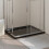 Berkfield Rectangular ABS Shower Base Tray Black 80x100 cm 1