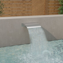 Berkfield Pool Fountain Silver 45x26x13 cm Stainless Steel